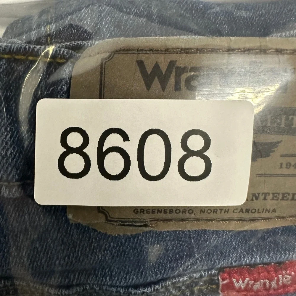 Wrangler Jeans Boys Size 7 Regular Blue Slim Fit Adjustable Waist Denim 5TELWDN